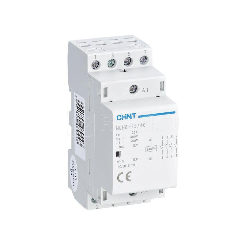 Контактор модульный NCH8-25/40 25А 4НО AC 220/230В 50Гц (R) CHINT 256089