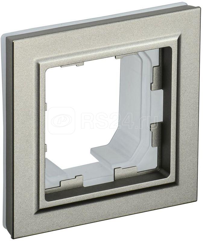 Рамка 1-м IP44 BRITE РУ-1-БрШ-44 шампань IEK BR-M12-44-K37