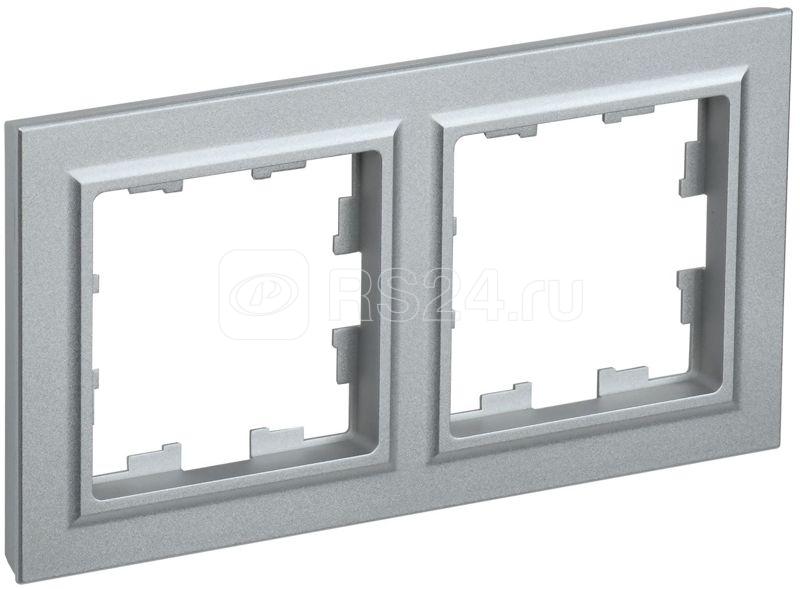 Рамка 2-м BRITE РУ-2-БрА алюм. IEK BR-M22-K47