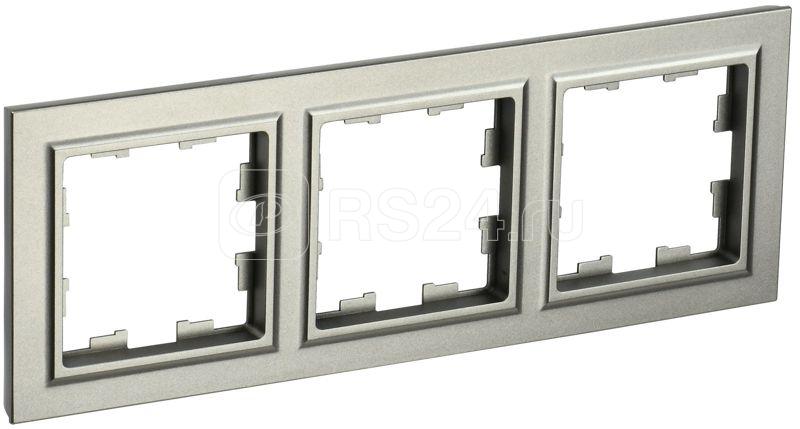 Рамка 3-м BRITE РУ-3-БрШ шампань IEK BR-M32-K37