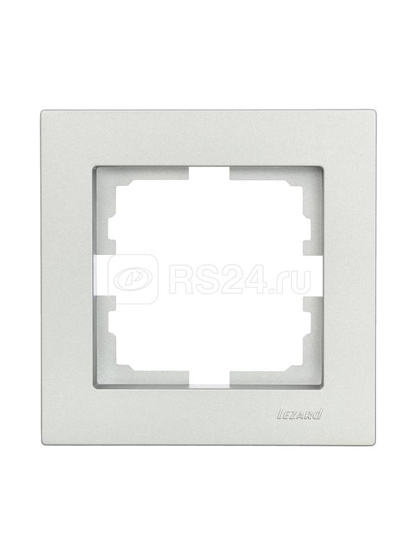 Рамка 1-м VESNA горизонт. платина LEZARD 742-3500-146