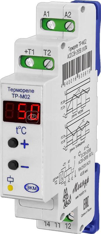 Реле температурное ТР-М02 ACDC36-265В УХЛ4 с ТД-3 Меандр A8302-16934038