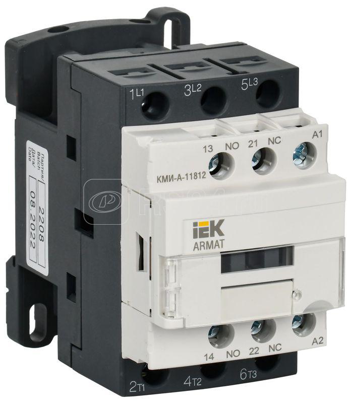 Контактор КМИ-А-11812 LC1D 18А кат. 230В AC 1НО+1НЗ AC-3 IEK AR-ACC-11-018-230-11