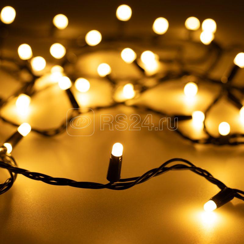 Гирлянда светодиодная ARD-STRING-CLASSIC-10000-BLACK-100LED-MILK-STD Warm230В 7Вт IP65 Ardecoled 028209