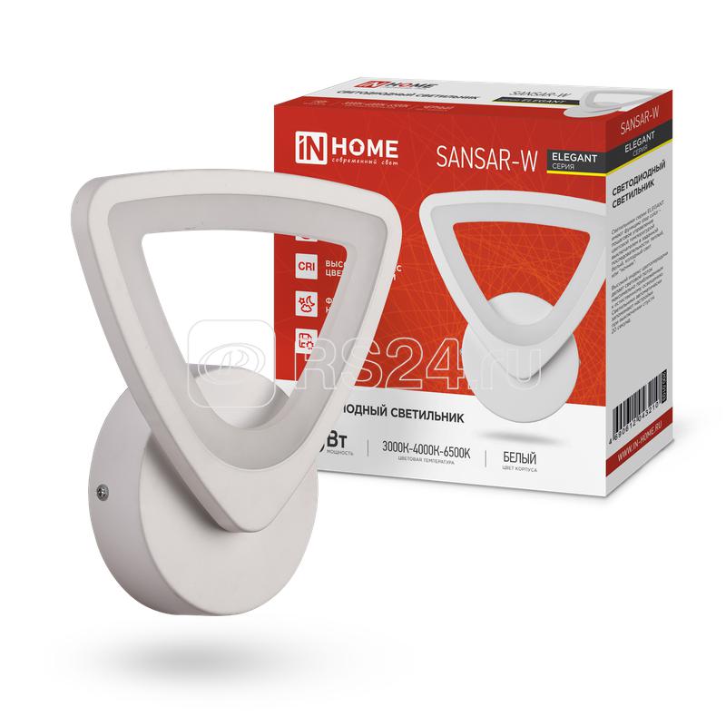 Светильник светодиодный ELEGANT SANSAR-W 15Вт 3000-6500К 1050лм 230В STEP COLOR бел. IN HOME 4690612043210