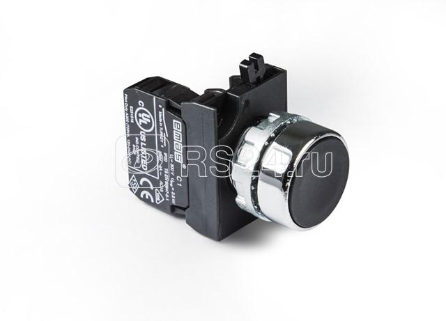 Кнопка нажимная круглая черн. CM100DH (1НО) EMAS CM100DH
