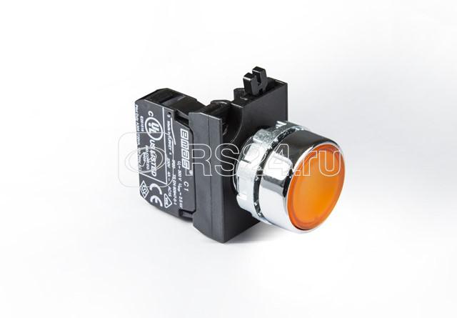 Кнопка нажимная круглая CM100DS (1НО) желт. EMAS CM100DS