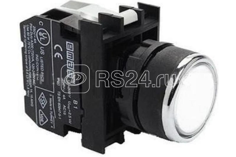Кнопка с подсветкой-светодиод B152DB бел. EMAS B152DB