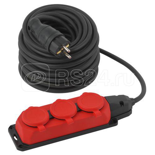 Удлинитель 3х30м с заземл. IP44 КГ 3х1.5 каучук UK-3e-3x1.5-30m-IP44(KG) Эра Б0057582
