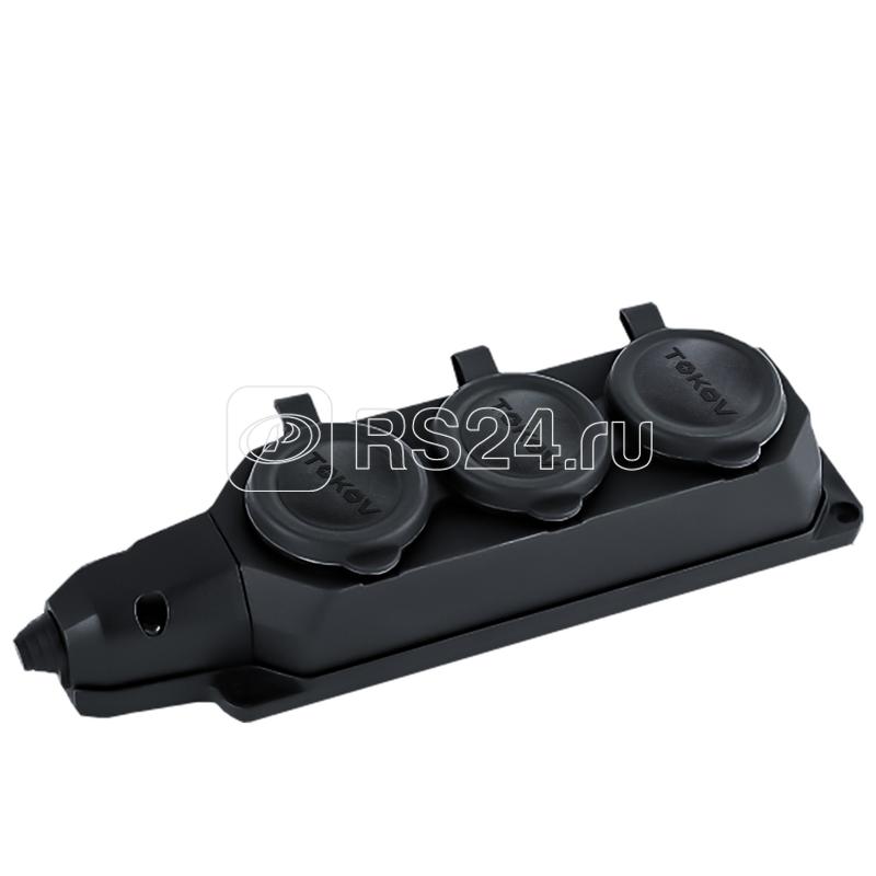 Колодка удлинителя 3-м 16А с заземл. каучук TOKOV ELECTRIC TKE-C05-KK3-Z