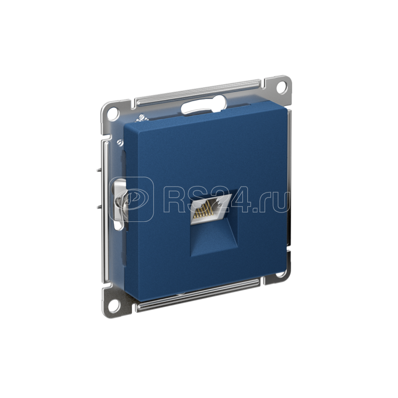 Розетка компьютерная AtlasDesign RJ45 кат.5E механизм аквамарин SE ATN001183