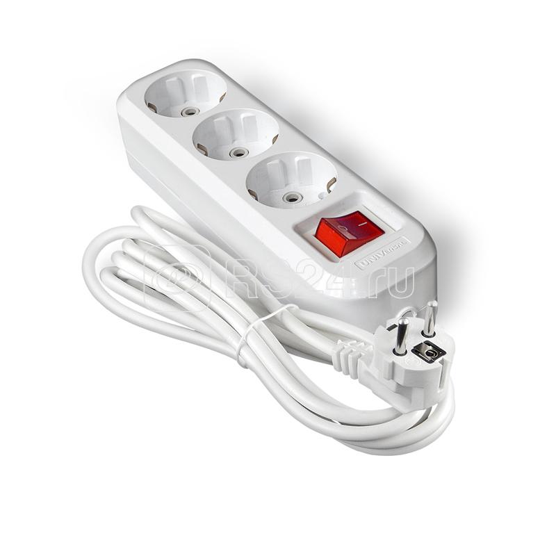 Удлинитель 3х5м с заземл. IP20 S-303А ПВС 3х1.5 с выкл.Universal 1727