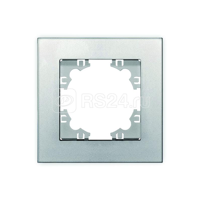 Рамка 1-м Афина серебр. Universal A0053-S