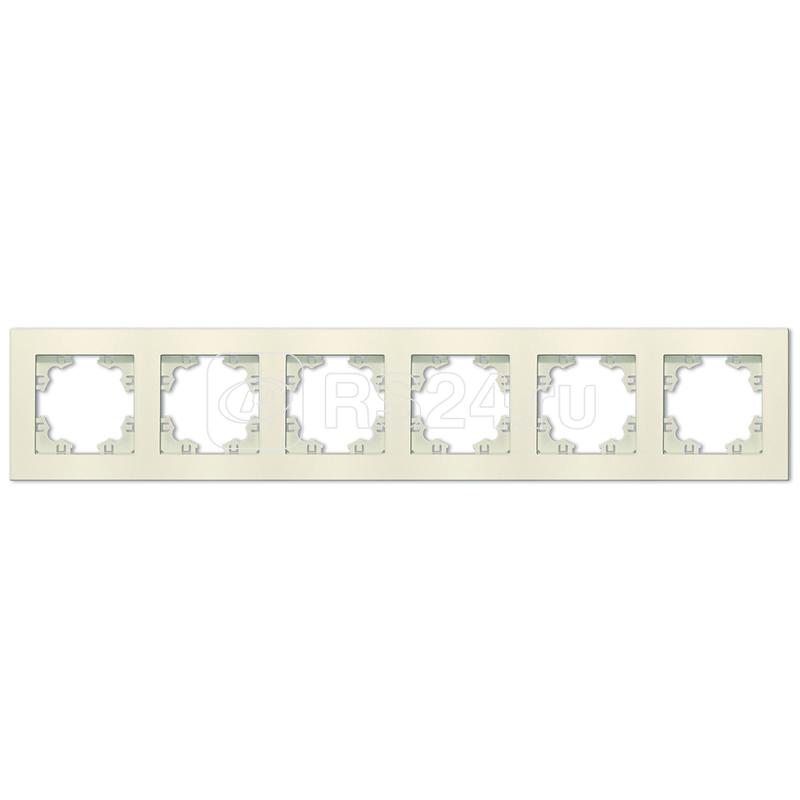 Рамка 6-м Афина универс. сл. кость (ivory) Universal A1043-I