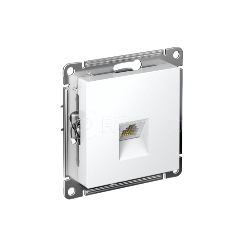 Розетка компьютерная AtlasDesign RJ45 кат.5E механизм лотос SE ATN001383