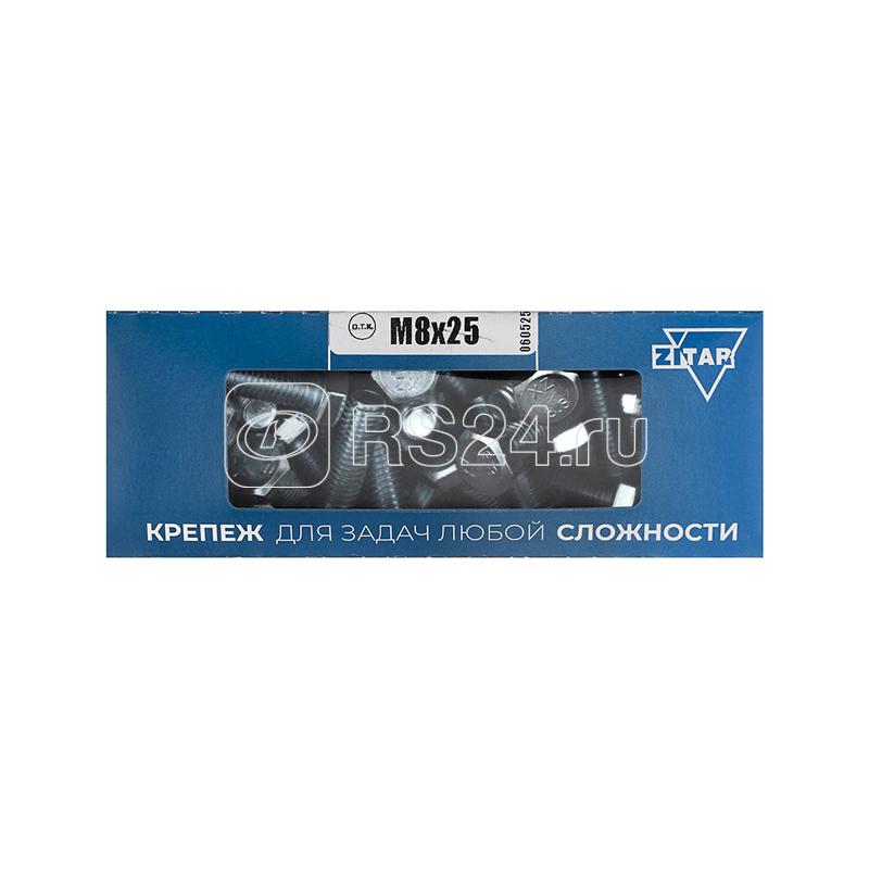 Болт с шестигранной головкой М8х25 DIN 933 оцинк. (уп.40шт) Tech-Krep/Zitar 105208