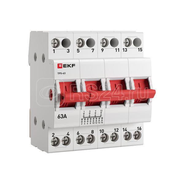 Переключатель трехпозиционный ТПС-63 4P 63А PROxima EKF TPS463