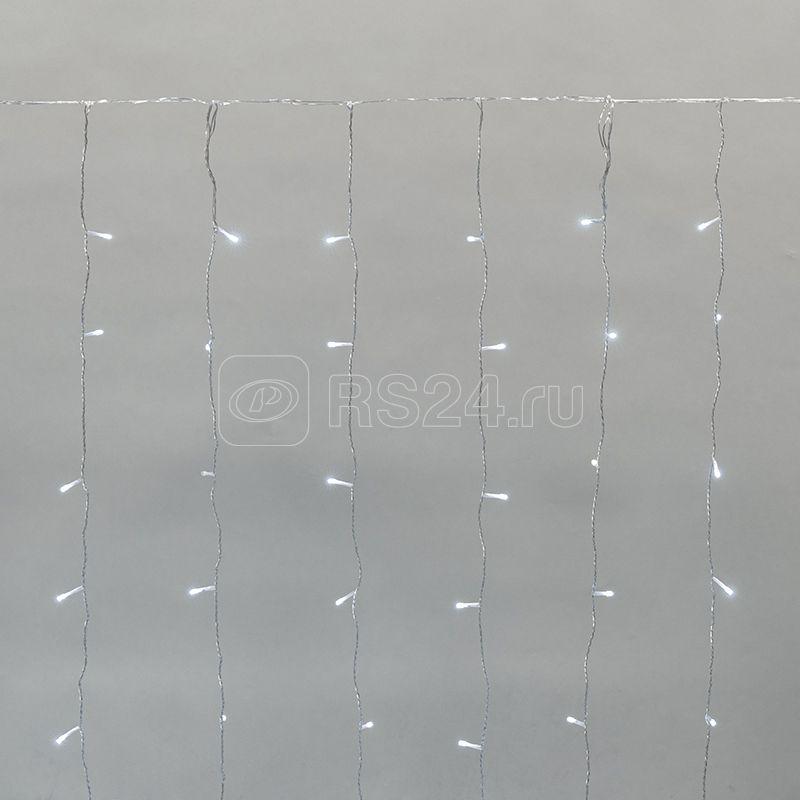 Гирлянда светодиодная "Светодиодный Дождь" 2х1.5м 150LED бел. 5.1Вт 230В IP44 эффект мерцания прозр. провод Neon-Night 235-515