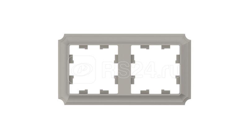 Рамка 2-м AtlasDesign Antique универс. шампань SE ATN100502