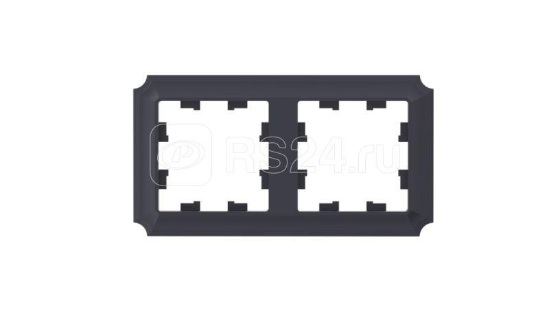 Рамка 2-м AtlasDesign Antique универс. карбон SE ATN101002