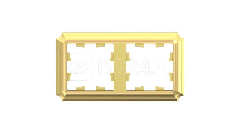 Рамка 2-м AtlasDesign Antique универс. зол. SE ATN101602