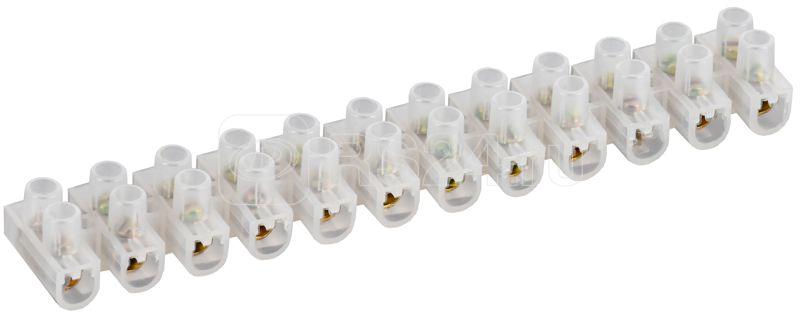 Колодка клеммная ЗВИ-10 2.5-6кв.мм 12пар GENERICA UZV10-010-006-K01-10-G