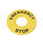 Маркировка для кнопки аварийного останова "Emergency Stop" D60 SE SBY9360
