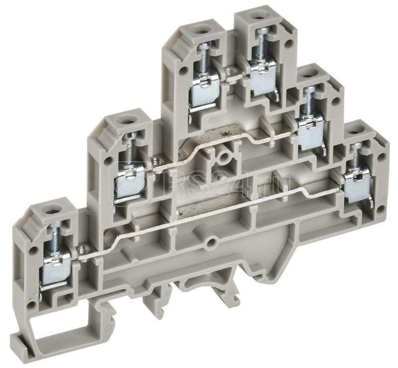 Колодка клеммная CTS-ML ARMAFIX 3 ур. 2.5кв.мм сер. IEK YCT13-00-3-K03-002