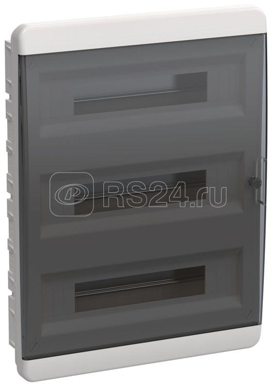 Корпус ЩРВ-П-54 TEKFOR IP41 черн. прозр. дверь пластик. IEK TF5-KP12-V-54-41-K01-K03