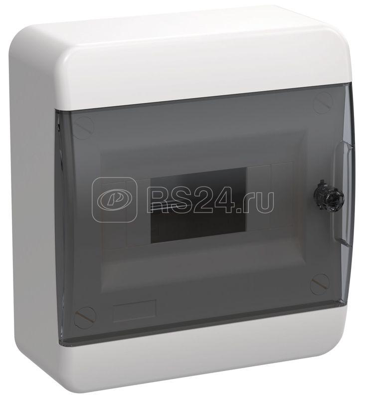 Корпус ЩРН-П-8 TEKFOR IP41 черн. прозр. дверь пластик. IEK TF5-KP12-N-08-41-K01-K03