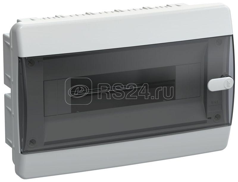 Корпус ЩРВ-П-12 UNION Compact IP41 черн. прозр. дверь пластик. IEK UIC-KP12-V-12-41-K01