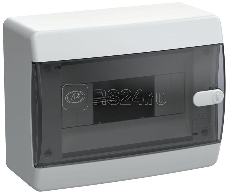 Корпус ЩРН-П-8 UNION Compact IP41 черн. прозр. дверь пластик. IEK UIC-KP12-N-08-41-K01
