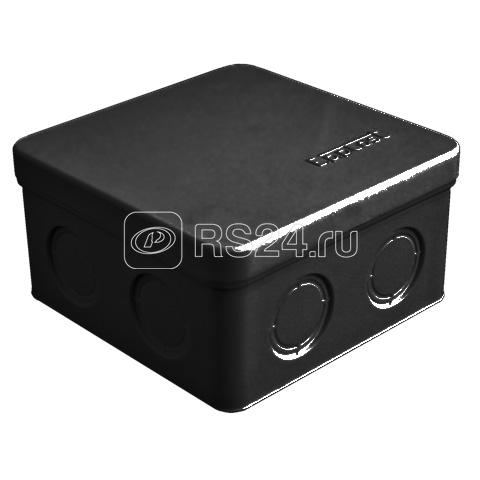 Коробка распределительная ОП 105х105х56мм IP54 7 выходов без гермовводов крышка защелкивающаяся материал - полипропилен черн. Epplast 105035