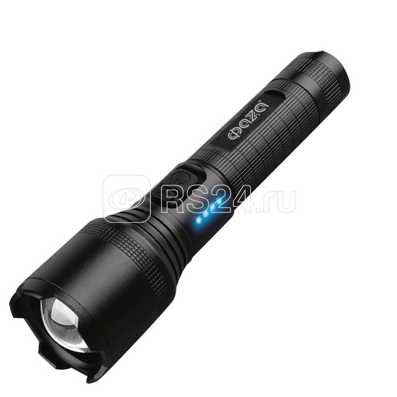Фонарь аккумуляторный AccuF1-L15WZ-bk 15Вт XHP60 800Лм Li-ion 18650 3.7В 1200мАч (5режимов; с функцией ZOOM; кабель USB-Type-C в комплекте) черн. IPX4 ФАZА 5050402