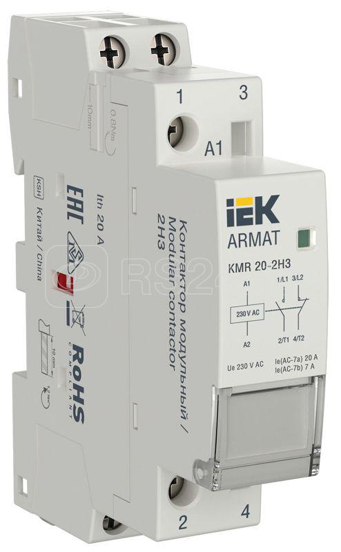 Контактор модульный KMR 20А 230В AC 2НЗ ARMAT IEK AR-KMR10-020-02-230