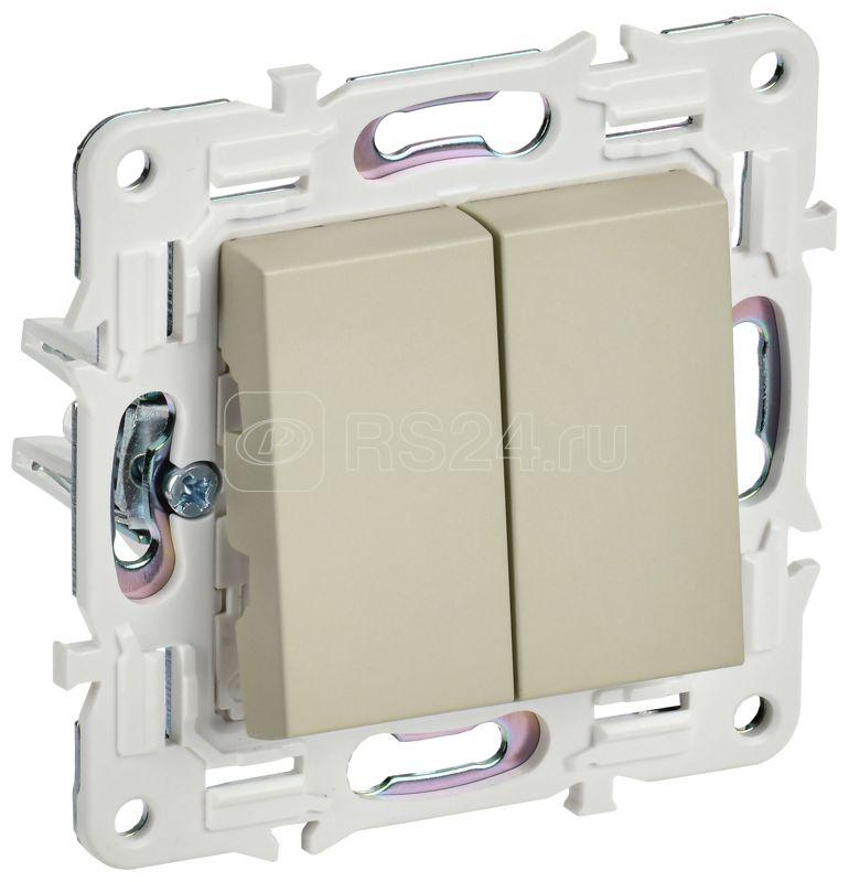 Выключатель проходной 2-кл. SKANDY 10А SK-V05B беж. IEK SK-V22-0-10-K10