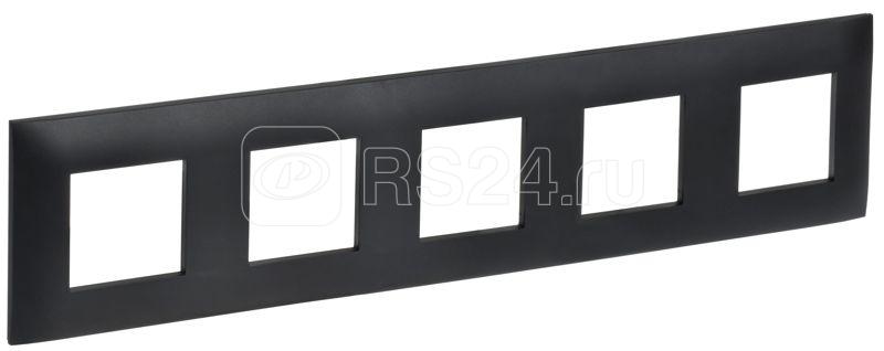 Рамка 5-м SKANDY SK-F05Bl черн. IEK SK-M52-K02