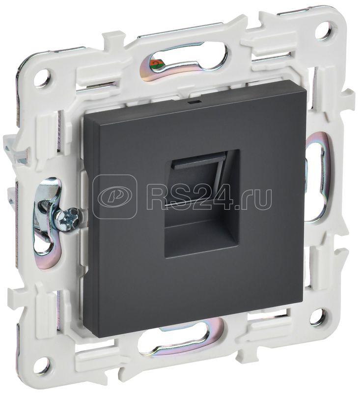 Розетка компьютерная RJ45 кат.5E SKANDY SK-K01T титан IEK SK-K10-1-K48