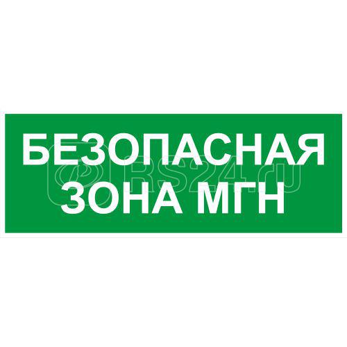 Этикетка самоклеящаяся INFO-SSA-124 350х130мм Безопасная зона МГН SSA-101/DPA-301 ЭРА Б0064724