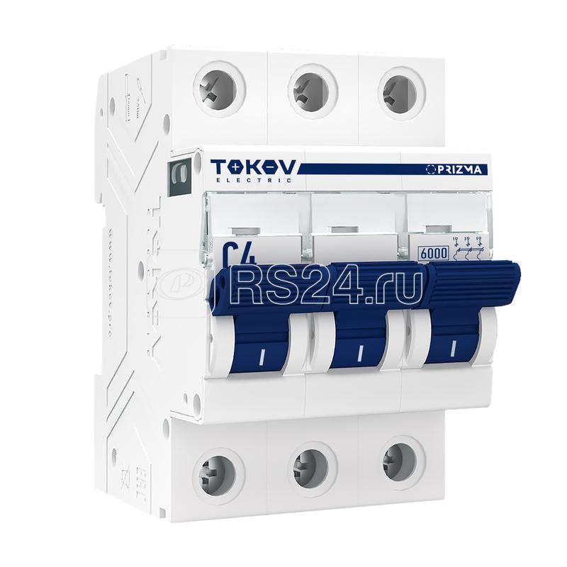 Выключатель автоматический модульный 3п C 4А 6кА PRIZMA TOKOV ELECTRIC TKE-PZ60-MCBI-3-4-C