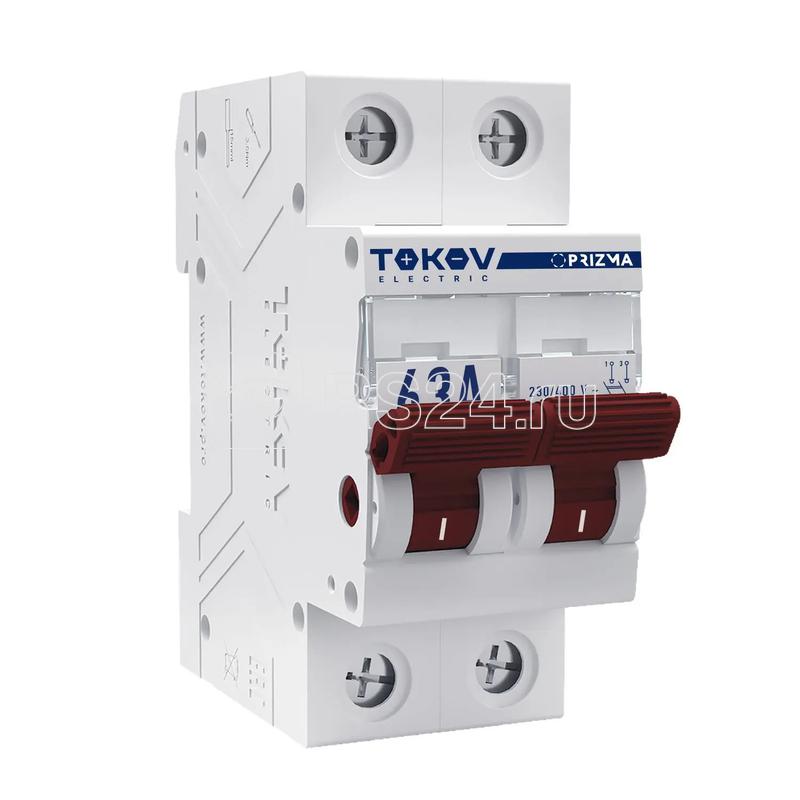 Выключатель нагрузки модульный 2п 63А PRIZMA TOKOV ELECTRIC TKE-PZ60-MDSI-2-63