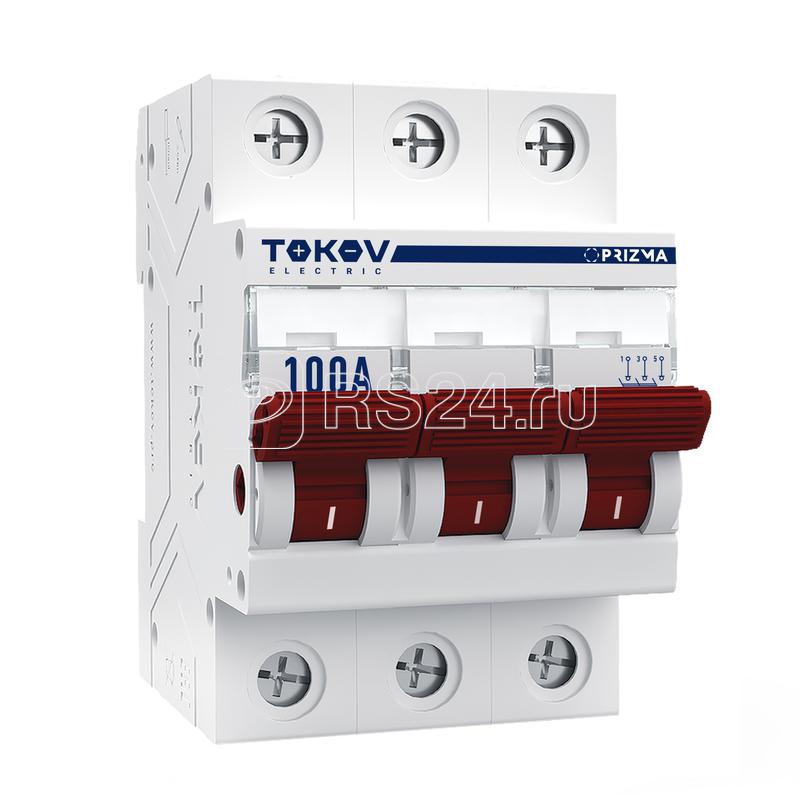 Выключатель нагрузки модульный 3п 100А PRIZMA TOKOV ELECTRIC TKE-PZ60-MDSI-3-100