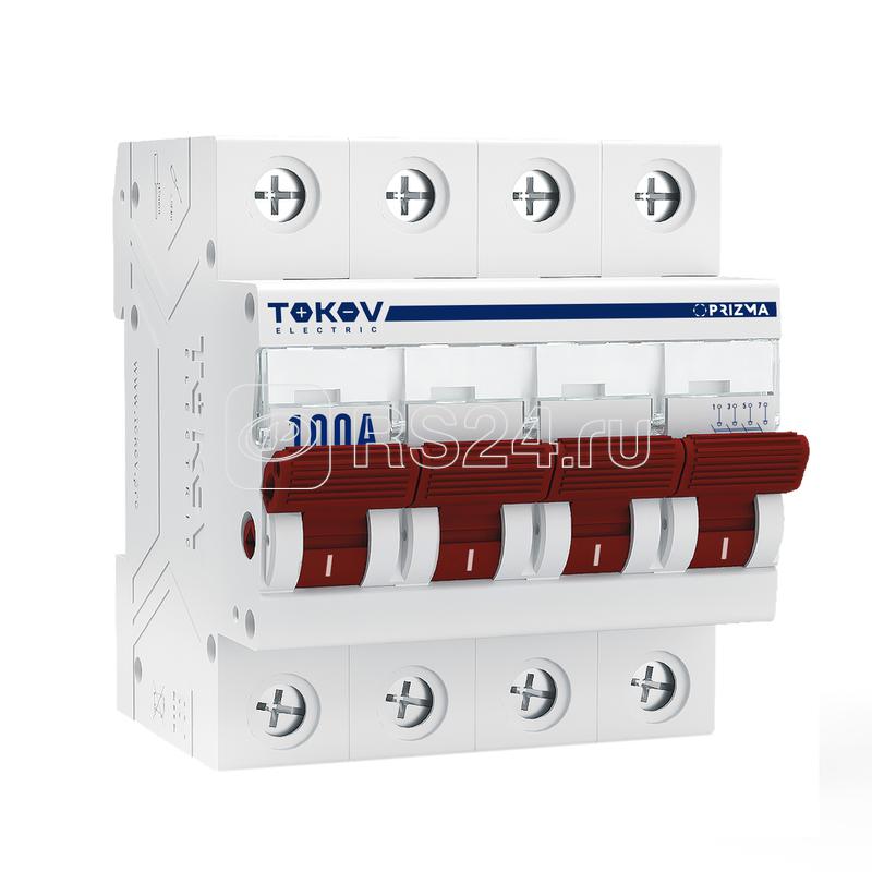 Выключатель нагрузки модульный 4п 100А PRIZMA TOKOV ELECTRIC TKE-PZ60-MDSI-4-100