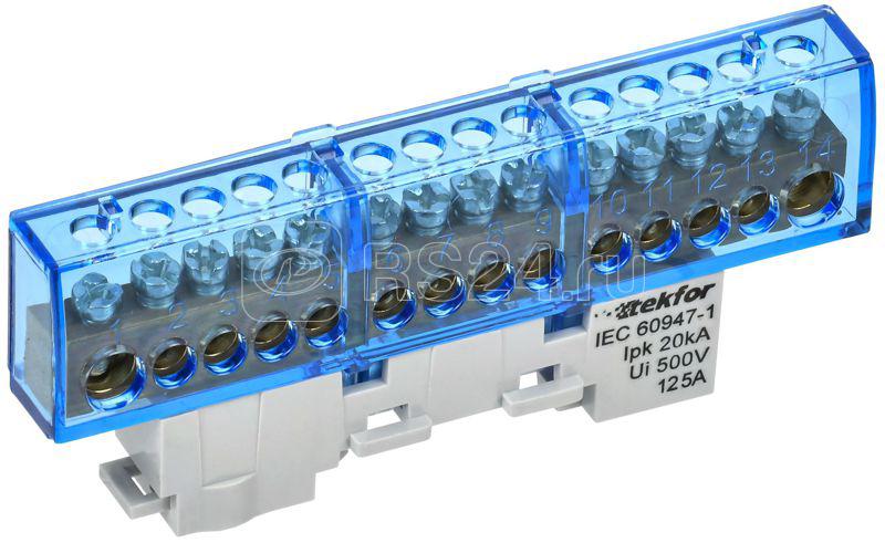 Шина нулевая N изол. на универс. держ. 8х12-14-С TEKFOR IEK TF-NN20-14-KL-K07