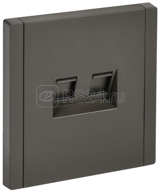 Розетка 2-м RJ11+RJ45 кат.5E FORTE&PIANO FP335 сер. IEK FP-KT20-O-1-K03
