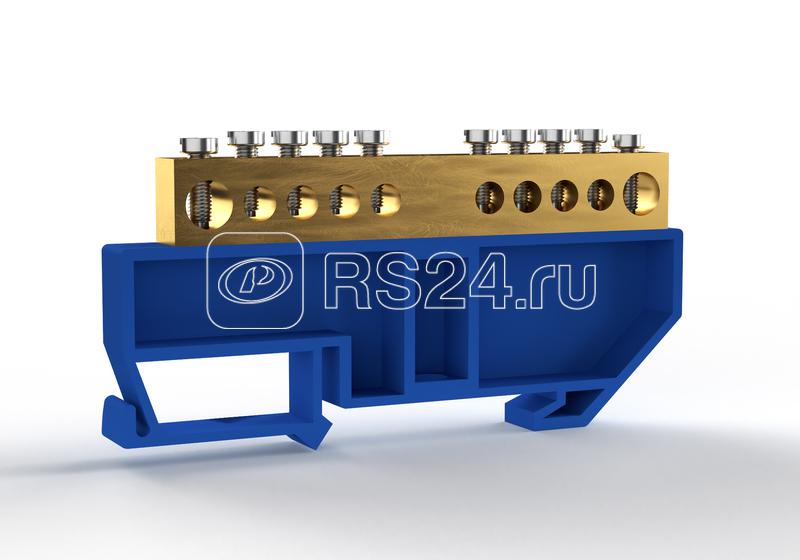 Шина нулевая на DIN-изоляторе 8х12мм 10 отвер. латунь TOKOV ELECTRIC TKE-BCB-812-10-DIN/N