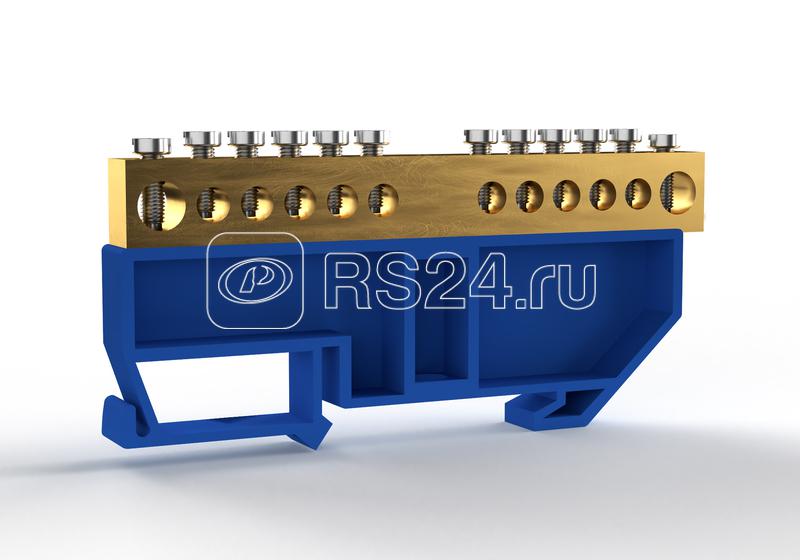 Шина нулевая на DIN-изоляторе 8х12мм 12 отвер. латунь TOKOV ELECTRIC TKE-BCB-812-12-DIN/N