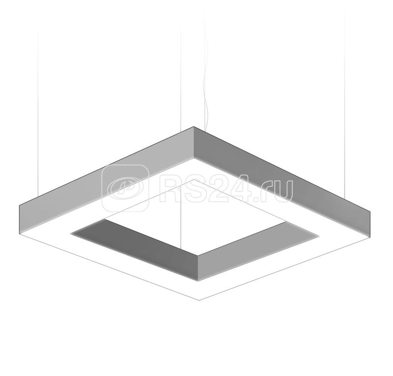 Светильник светодиодный HOLE-BOX 48Вт 4000К IP40/IP20 500х500х70 СRI90 opal-sand подвесной бел. ALUM CSVT ЦБ-00007785
