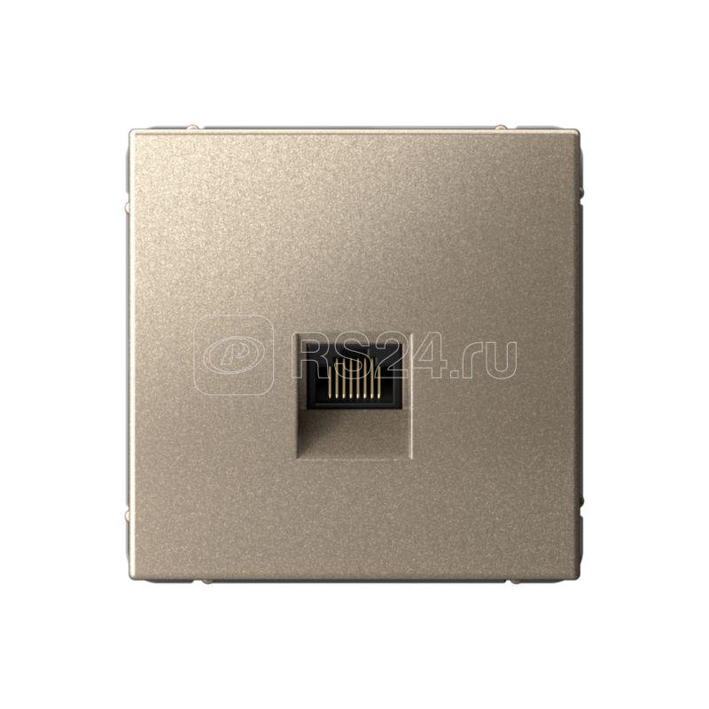 Розетка компьютерная ArtGallery RJ45 кат.5E механизм шампань SE GAL000583