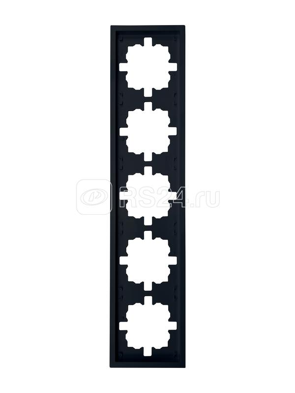 Рамка 5-м ZIMA горизонт. черн. бархат LEZARD 704-4200-150